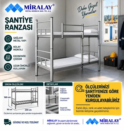 Ekonomik Şantiye Ranzası