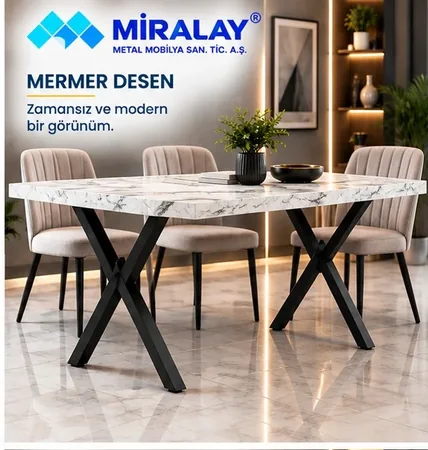 Mermer Desen Masa Tablası